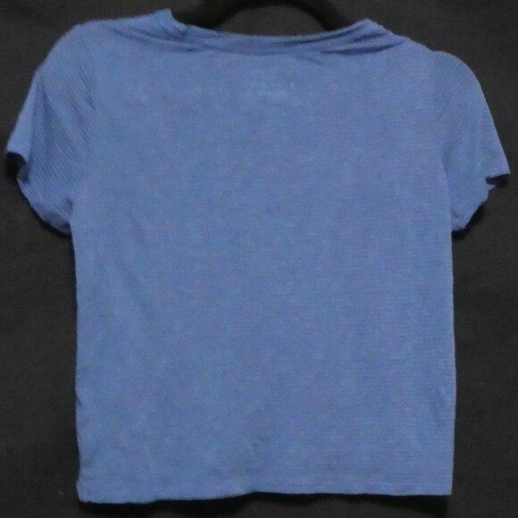 AERO - Seriously Soft Easy Tee | xs - extra small | Blue Striped Burnout Tee - Picture 2 of 14